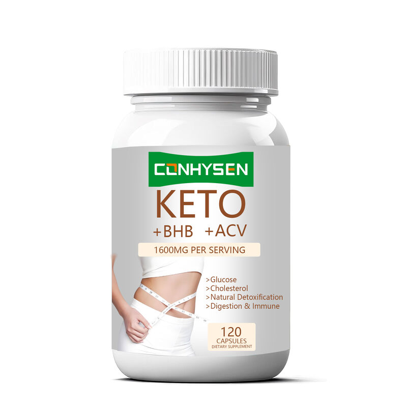 Cápsulas Private Label Keto+ACV+BHB com BHB e Vinagre de Maçã para Controle de Peso, Aumento de Energia, Foco e Queima de Gordura