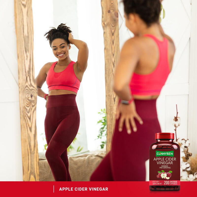 OEM/ODM Suplemento de ACV Suporte Digestão & Detox Gestão do Peso Cápsulas de Vinagre de Maçã para Homens Mulheres