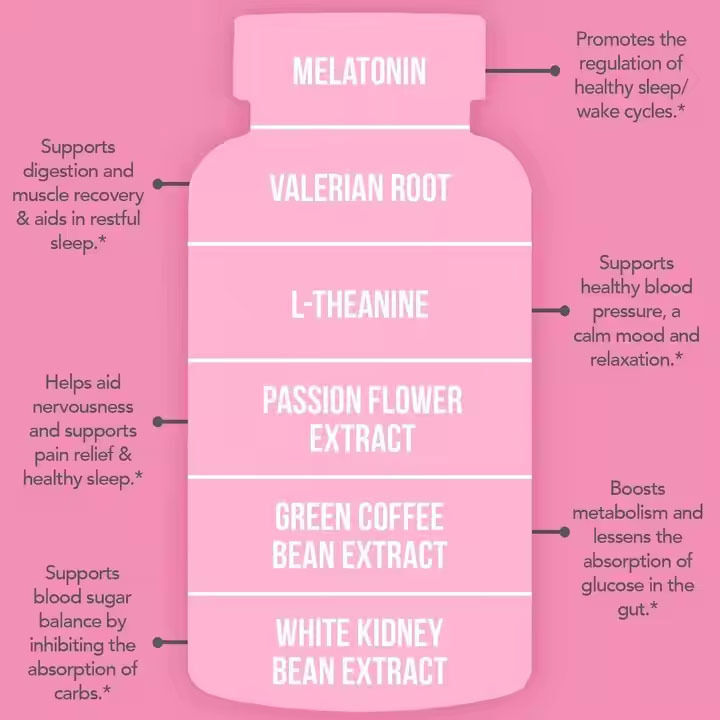 Cápsulas Queimador de Gordura Noturno com Extrato de Feijão Branco para Acelerar o Metabolismo e Apoiar a Recuperação Muscular para Mulheres