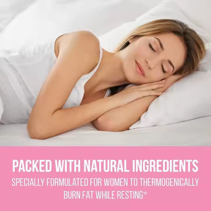 Cápsulas Queimador de Gordura Noturno com Extrato de Feijão Branco para Acelerar o Metabolismo e Apoiar a Recuperação Muscular para Mulheres