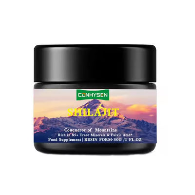 OEM Resina de Shilajit do Himalaia Ricos em Minerais Fulvico A Ácido Aumenta o Sistema Imune