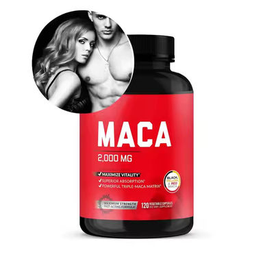 Ervas Maca Raiz Enhancement masculino cápsulas de crescimento muscular maximizar o impulso nos homens