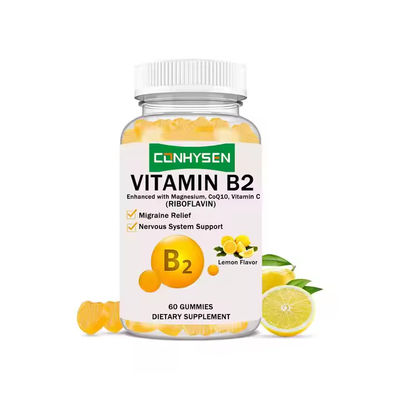 Saúde Vitamina B2 Gummies 60 Gummies CoQ10 Suporte ao Sistema Nervoso OEM ODM