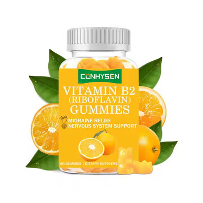 OEM ODM Goma de vitamina B2 Alta Riboflavina Ajuda a Aliviar o Estresse Goma de vitamina