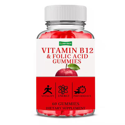 B 12 Vitamina Goma Fólica Com Suplemento de Ferro Nutritivo Apoia o Sistema Imune