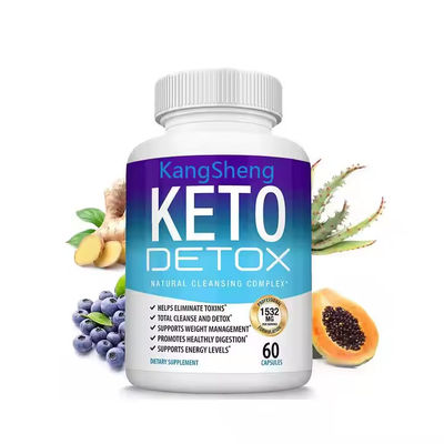 Customizado OEM Keto Detox cápsulas Gerenciamento de Peso pílulas orgânicas de emagrecimento