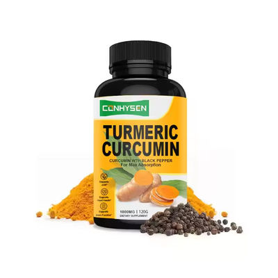 Suplemento de Curcumina de Cúrcuma cápsulas 1000 mg Função antioxidante de absorção saudável