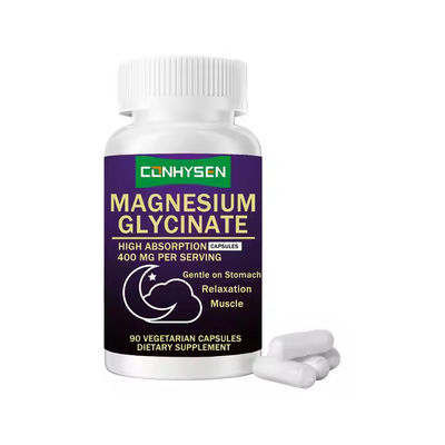 Gliconato de magnésio cápsulas para relaxamento músculo saúde holística estômago amigável