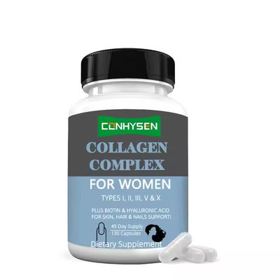 Capsulas Complexas de Colágeno Para Mulheres Biotina Suplemento de Vitamina C Fábrica Fornecedora
