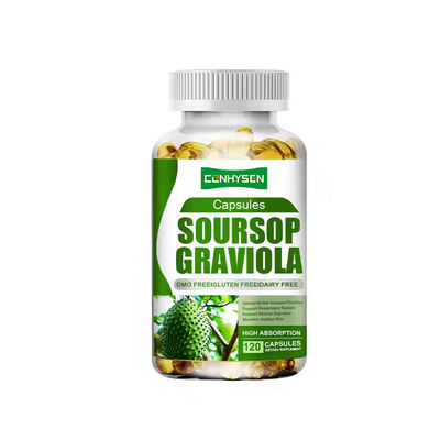 Soursop Graviola Gels Macios Suporte do Sistema Respiratório Suplemento à Base de Plantas