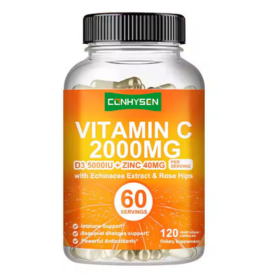 Cápsulas de vitamina C apoiam um sistema imunológico saudável