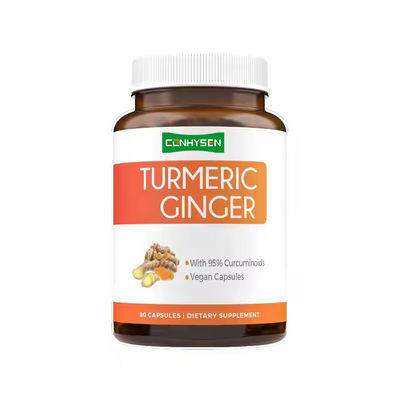 Extracto de Ervas Cúrcuma Gengibre Cápsulas Suplemento Suporte Digestivo Flora intestinal saudável