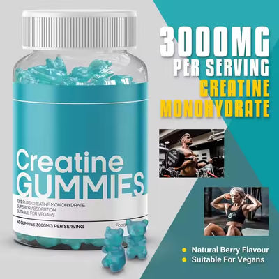 Creatina Gummies Melhora o Desempenho Atlético Suplemento de Creatina Monohidrato 60 Gummies