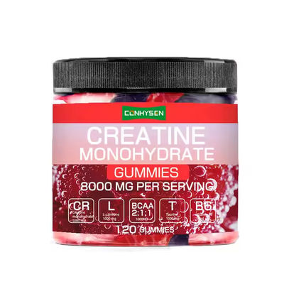 OEM Logotipo Creatina Monohidrato Gummies Aumenta a massa muscular Suplementos de resistência