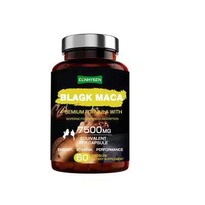 Capsulas de raiz de maca preta aumentam a libido para o desempenho masculino
