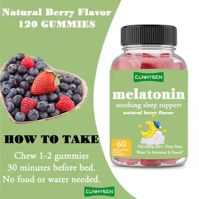 Logotipo OEM Gomes de melatonina para apoio ao sono calmante aliviar o estresse