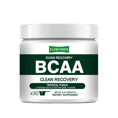 Marcas Privadas Clean Recovery BCAA Powder 9 Aminoácidos Essenciais Reduz a Dor e o Estresse