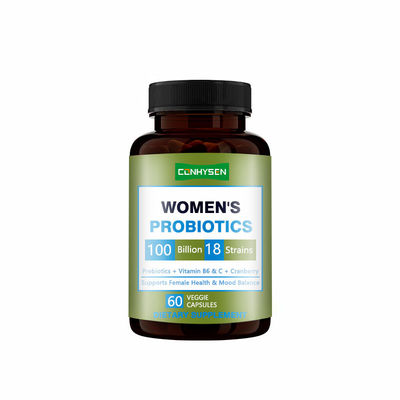 Suplemento Dietético de Cápsulas de Probióticos Premium Personalizadas para Mulheres, Suporte ao Equilíbrio do Humor