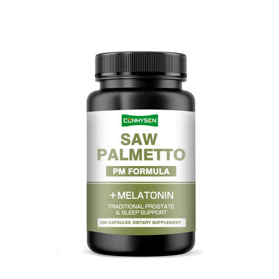 Premium Custom Saw Palmetto Capsules Suporta a Função da Bexiga Natural Saw Palmetto Extract Capsules