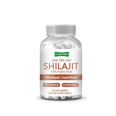 Cápsulas de Shilajit com 50% de Ácido Fúlvico Superalimento Himalaio Suporta a Síntese de Colágeno