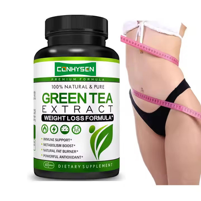100% natural cápsulas de chá verde aumenta a perda de peso suplemento de emagrecimento