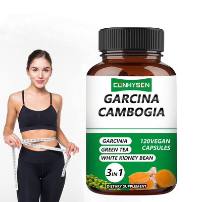 Personalização 3-em-1 Garcinia Cambogia cápsulas apoia a força com feijão branco