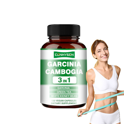 Cápsulas Veganas 3 em 1 de Garcinia Cambogia para Auxiliar no Controle de Peso