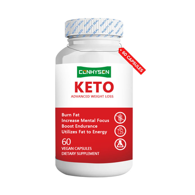 Fabricante de Suplementos Cápsulas KETO Avançadas para Perda de Peso Aumentam o Foco Mental Cápsulas Veganas