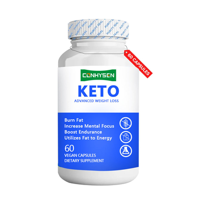 As cápsulas de KETO queimam gordura Suplemento aumenta a resistência com a mistura proprietária de Keto