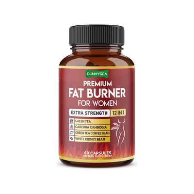 Queimador de Gordura 12 em 1 Extra Forte para Mulheres Cápsulas Veganas com Chá Verde, Garcinia Cambogia, Feijão Branco, Suporte ao Metabolismo e Digestão
