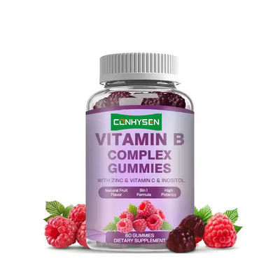 Vitaminas B Complexo Gomes para a Imunidade Folato Suplemento Dietético Vitamina B12 Doces
