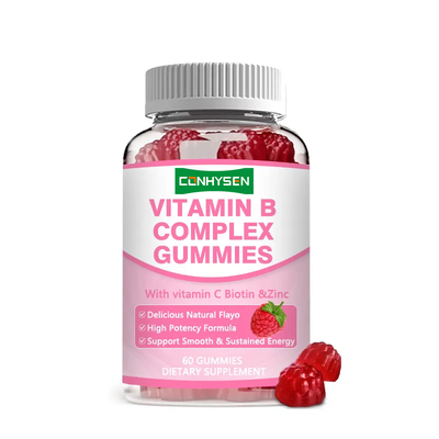 Vitaminas B Complexo Gomes Alta Potência B12 para Energia Sustentada Suporte Imune Suplementos de Saúde