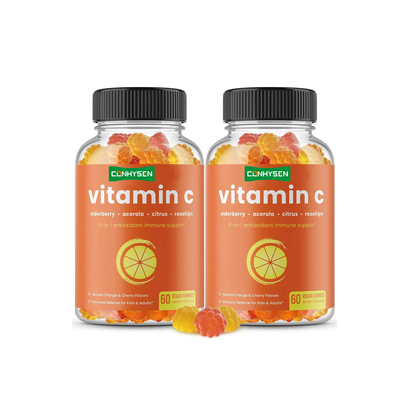 Gomas de Vitamina C OEM para a Saúde da Pele, Antioxidantes e Suporte Imunológico