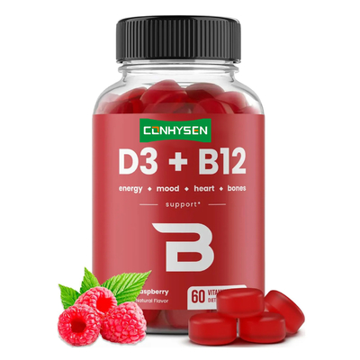 Suplemento de Gomas de Vitamina B12 a Granel Suporte Cardíaco Gomas de Vitamina D3