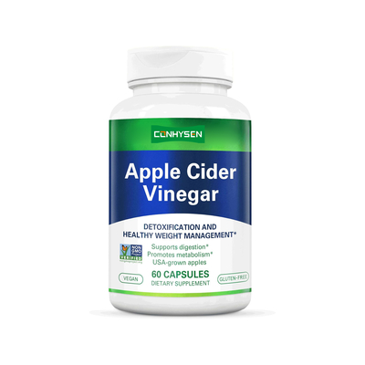 Cápsulas Detox de Vinagre de Cidra de Maçã Premium com Enzimas Digestivas Suportam o Metabolismo, Gerenciamento de Peso e Saúde Intestinal