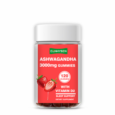 Goma de Ashwagandha por encomenda Suporte de humor diário e resistência ao estresse