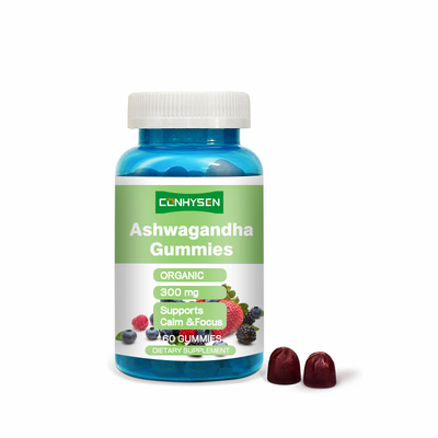 OEM Ashwagandha Gummies 300mg para alívio de estresse e foco