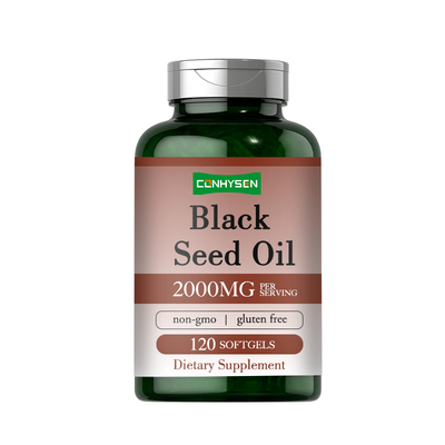 Preço por atacado Cápsulas de Gel Macias de Óleo de Semente Preta Suportam a Saúde Digestiva