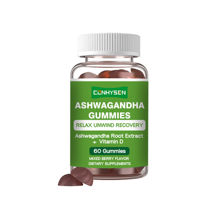 Preço Grosso Goma de Ashwagandha Melhora a Qualidade do Sono Seguro Facilmente Absorvido