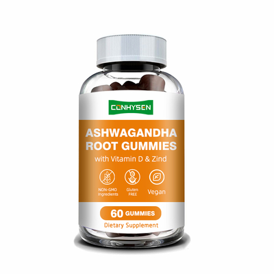 Preço por atacado de Ashwagandha Gummies Gerenciamento de estresse Regulação do cortisol