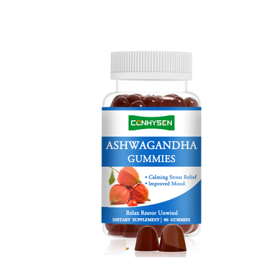 Ashwagandha Probióticos Goma com Vitamina D2 para Foco de Memória