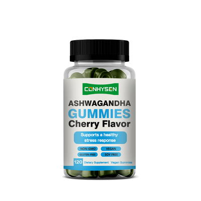 Goma probiótica de Ashwagandha com vitamina D2 500% DV