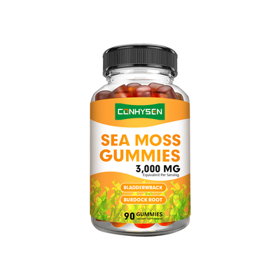 Gomas de Musgo Marinho 3000mg com Bardana Reforçam a Imunidade Detox OEM/ODM Personalizado