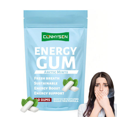 Força Fresca Melhora o Foco Xilitol Energia Fornecedor de Goma Mastigável Personalizada