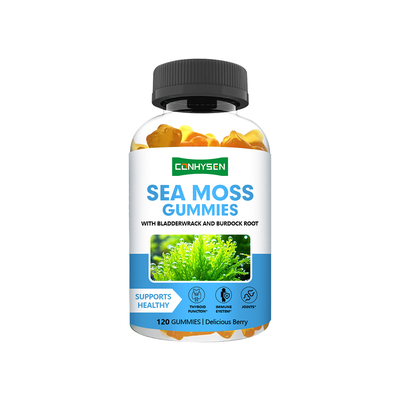 Gomas de Sea Moss Personalizadas Sabor Frutas Vermelhas Preço de Atacado Promovem a Saúde das Articulações e Ossos