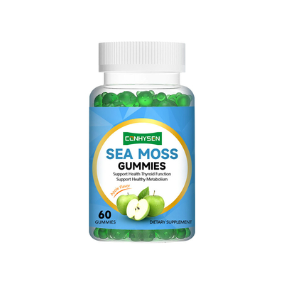 Gomas de Sea Moss Personalizadas por Atacado Sabor Maçã Suporte ao Metabolismo Saudável