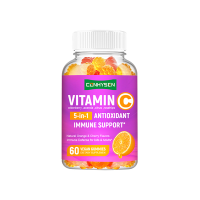 Gomas de vitamina C para crianças e adultos Premium Personalizadas Reforçam a Imunidade e Antioxidantes