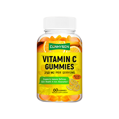 Fornecedor de Gomas de Vitamina C Personalizadas 60 Gomas para Suporte Anti-inflamatório