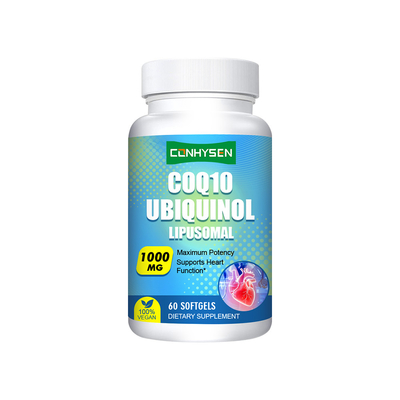 COQ10 Ubiquinol Softgels Custom Label Melhorar a Energia e a Fábrica de Vitalidade