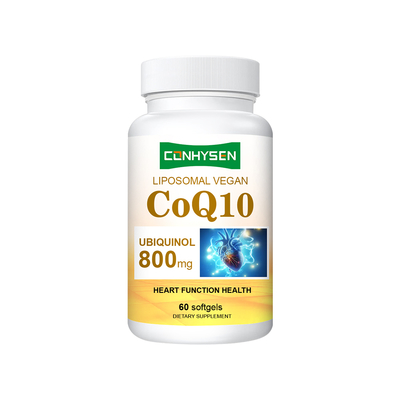 Lipossomal CoQ10 Softgels Fornecedor Personalizado Função do Coração e Cérebro saudável